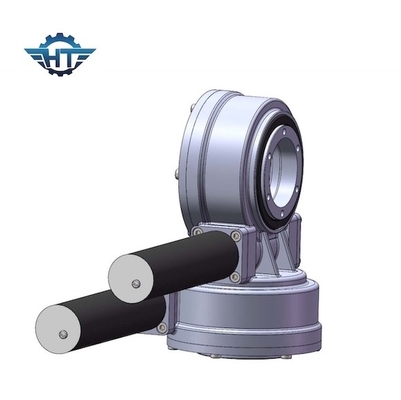 7 Inch Two Axis Small Slew Drive With 24VDC Gear Motor Or Nema For Satellite Antenna