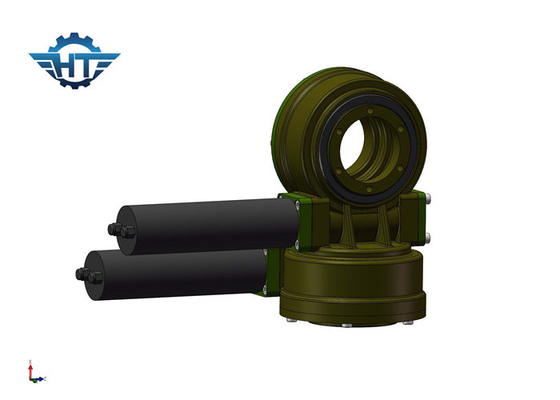 High Backlash Small Dual Axis Slew Drive Worm And Gear Structure For Solar Tracking System
