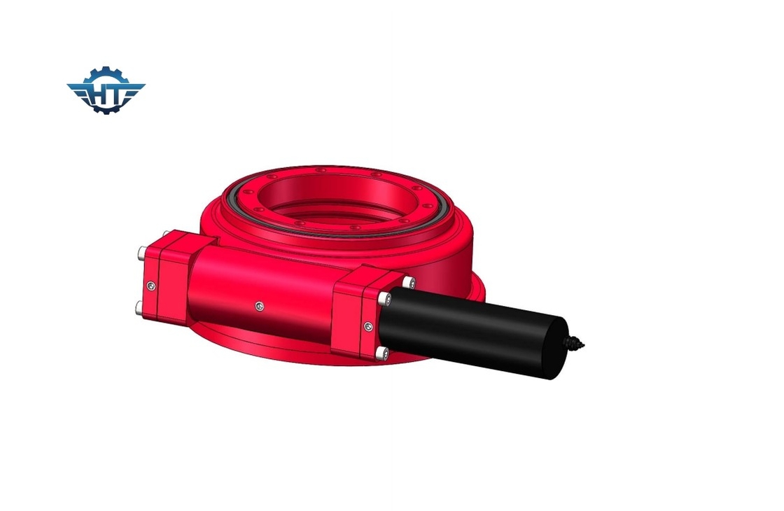 Zero Backlash 9" Worm Gear Slewing Drive With Encoders For Solar Energy