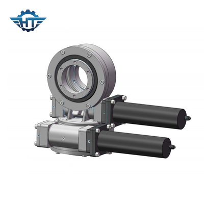 7 Inch Dual Axis Slew Drive Gearbox With Electric 24v DC Motor For Solar Tracking System