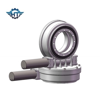 5 Inch Worm Gear Solar Tracker Slew Drive CE Passed With 24vdc Gear Motor For Sun Tracking System