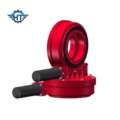 Worm Solar Tracker Slew Drive With 24VDC Planetary Motor For Dual Axis Tracking System