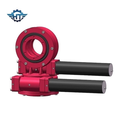 Multi Tooth Contact Dual Axis Small Slew Drive With 24V Motor For Long Life Solar Trackers
