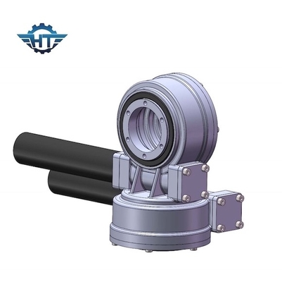7 Inch Two Axis Small Slew Drive With 24VDC Gear Motor Or Nema For Satellite Antenna