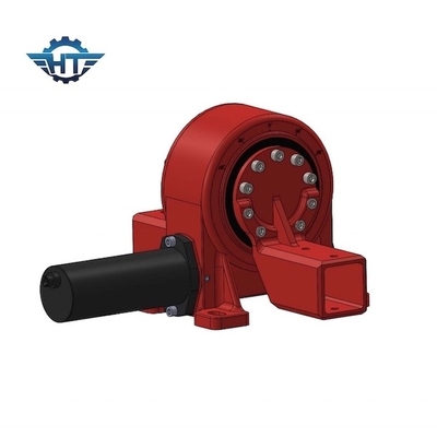 Horizontal Enclosed Small Slew Drive Attached With 24VDC Motor With For Tilted Solar Trackers