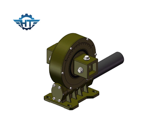 VE9 Vertical Worm Gear Small Slew Drive With 12VDC Gear Motor And Enclosed Housing