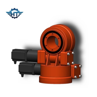 7 Inch Dual Axis Slew Drive Gearbox With 12V DC Motors For Solar Tracking System