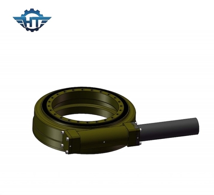 Horizontal Enclosed Small Slew Drive With 24VDC Motor With For Tilted Solar Trackers