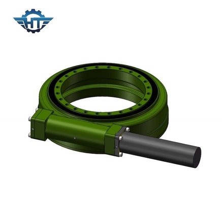 Hourglass Worm Gear Small Slew Drive For Solar Tracker With 24VDC Planetary Gear Motor