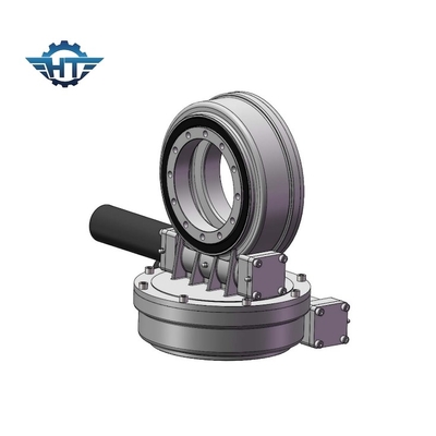 IP 66 Worm And Gear Structure Slew Drive Gearbox SDE7 With Nema 23 For Dual Axis Solar Trackers