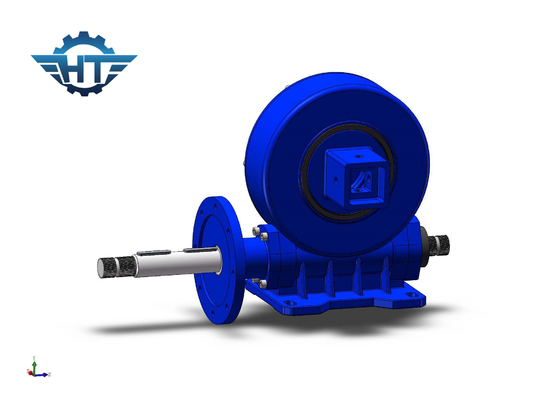 Vertical Single Worm Slew Drive Gearbox With 230VAC Gear Motor For Solar Tracking System