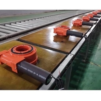 Stepper Motor Enveloping Worm Gear Slew Drive Oblique Sun Tracking Solar System