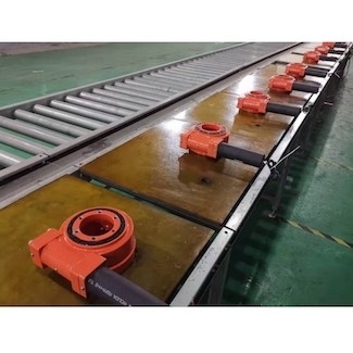 Inlined Solar Tracker SE3 Single Axis Slewing Drive Multi Tooth Contact