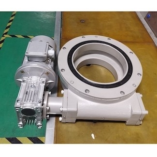 3&quot; Horizontal Worm Drive Slew Ring 50Mn ISO9001 600NM Rated Output Torque
