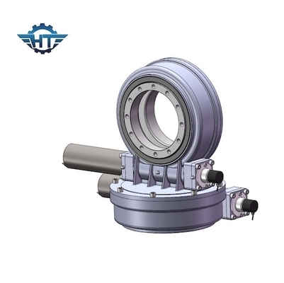 High Holding Torque Dual Axis Slew Drive Worm For Solar Tracking System With Gear Motor