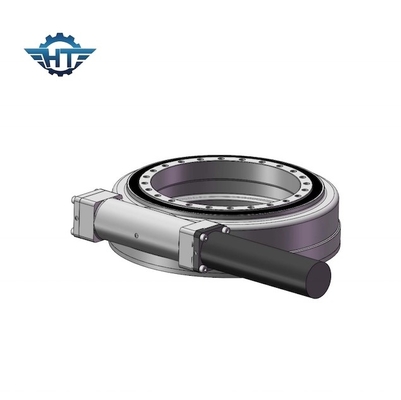 SE7 IP66 Horizontal Mounted Slew Drive Gearbox With Electric Motor For Solar Trackin System
