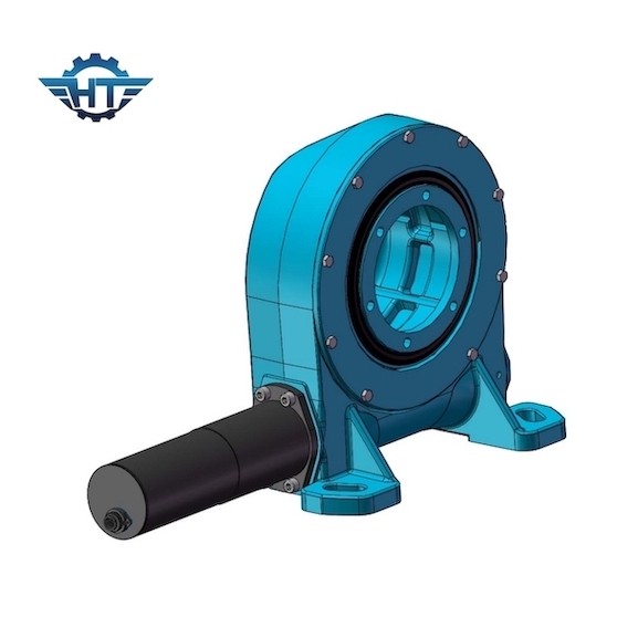 Full Circle Rotation Enclosed Worm Gear Slewing Drive For vertical ...