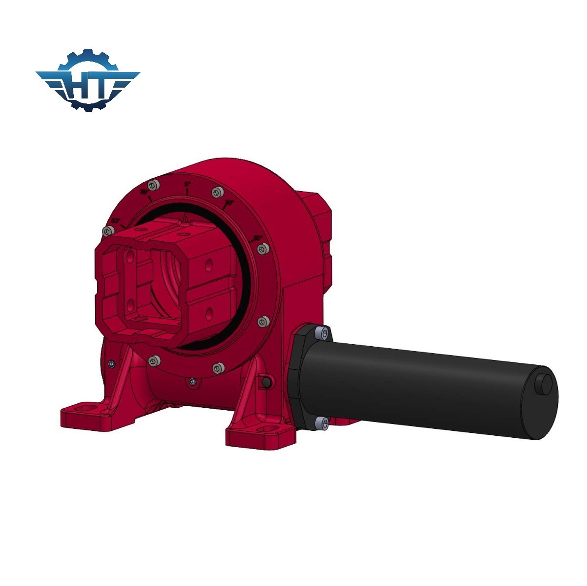 VE7 Slew Drive Gearbox With Enclosed Housing and Hourglass Worm For ...