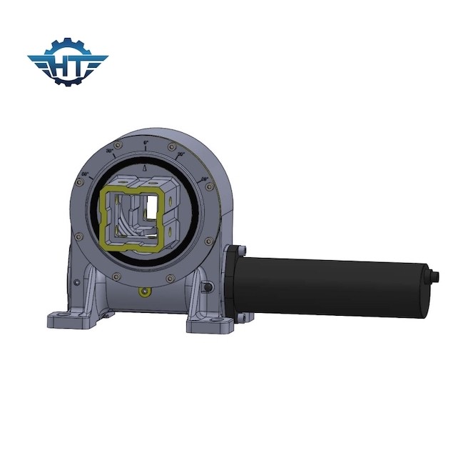 Enclosed VE5 Worm Gear Slewing Drive For Single Axis GPS Sun Tracking ...